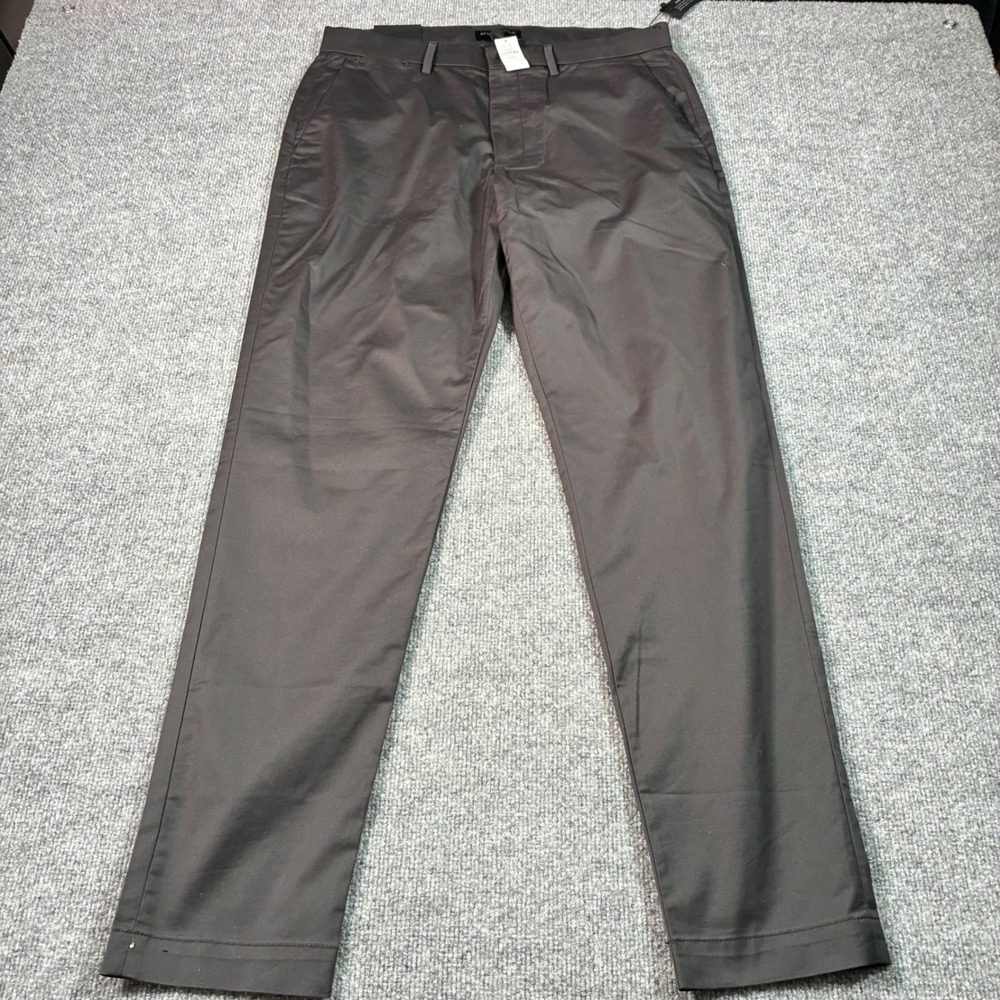 Banana Republic Core Temp Chino Mens 33x32 Gray Slim Fit 37.5 Tech Stretch Pants